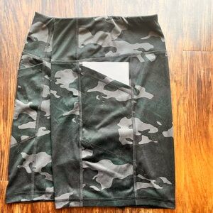 Avia Black Camo Bike Shorts with Pockets